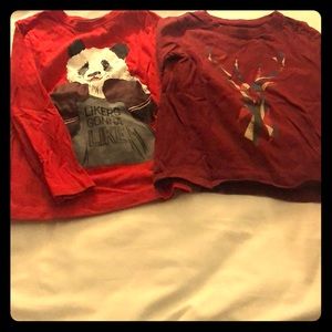 2 long sleeve t-shirts